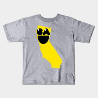 California States of Happynes- California Smiling Face Kids T-Shirt